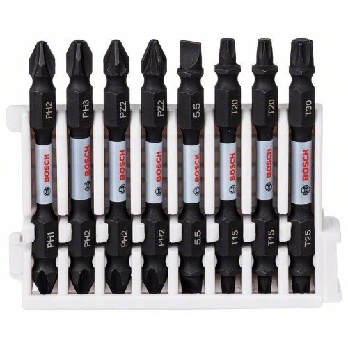  Schrauberbits Impact Control mit Doppelklinge, für Schrauben verschiedener Art Bosch Impact Control Schrauberbit-Set, 8-tlg., für Schlagschrauber 12377040