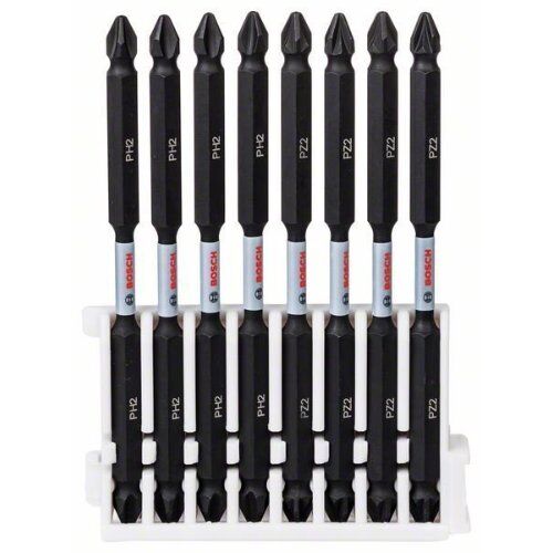  Schrauberbits Impact Control mit Doppelklinge, PZ-PH Bosch Impact Control Schrauberbit-Set, 8-tlg., für Schlagschrauber 12377046