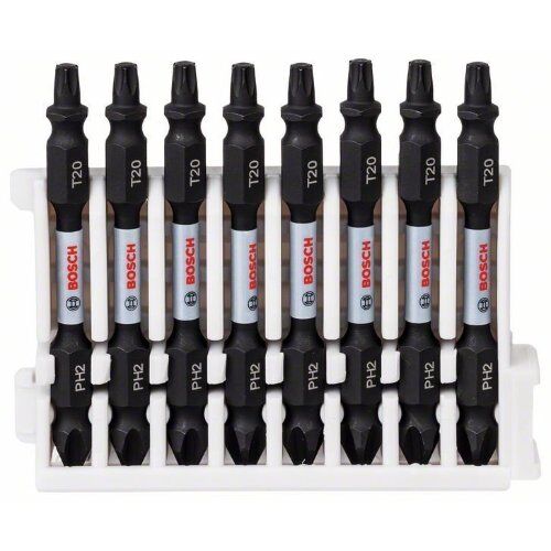  Schrauberbits Impact Control mit Doppelklinge, PH-T Bosch Impact Control Schrauberbit-Set, 8-tlg., für Schlagschrauber 12377047