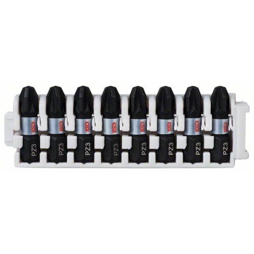  Impact Control Pozidriv TicTac-Boxen Bosch Impact Control Insert Bit Pack (8XPZ3), für Schraubendreher 12377075