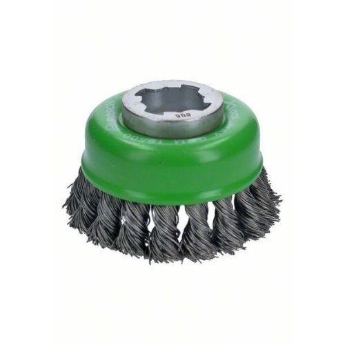  Gezopfte Topfbürsten Heavy for Inox für X-LOCK Winkelschleifer Bosch X-LOCK Topfbürste 75 mm, gezopfter rostfreier Stahldraht, für kleine Winkelschleifer 12377413