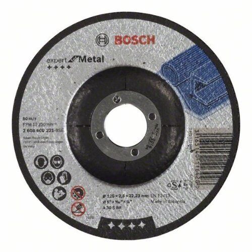  Expert for Metal Gekröpfte Trennscheiben, 22,23-mm-Bohrung für kleine Winkelschleifer Bosch Trennscheibe gekröpft Expert for Metal, für kleine Winkelschleifer 12377190