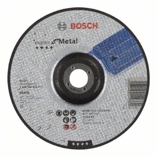  Expert for Metal Gekröpfte Trennscheiben, 22,23-mm-Bohrung für große Winkelschleifer Bosch Trennscheibe gekröpft Expert for Metal, für große Winkelschleifer mit Spannmutter 12377195