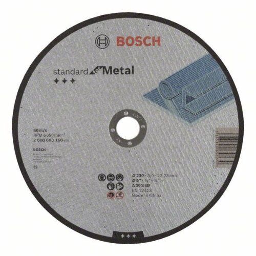  Standard for Metal Trennscheiben mit gerader Ausführung, 22,23-mm-Bohrung für große Winkelschleifer Bosch Trennscheibe gerade Standard for Metal, für große Winkelschleifer mit Spannmutter 12377232