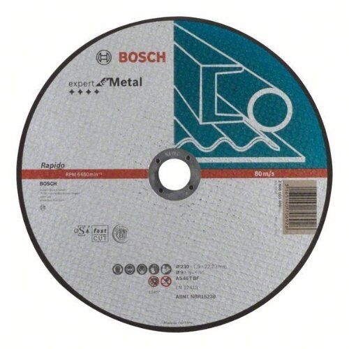  Expert for Metal rapido Trennscheiben mit gerader Ausführung, 22,23-mm-Bohrung für große Winkelschleifer Bosch Trennscheibe gerade Expert for Metal - Rapido, für große Winkelschleifer mit Spannmutter 12377204