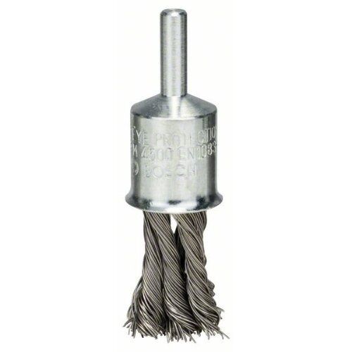  Heavy for Inox Gezopfte Pinselbürste für Bohrer Bosch Pinselbürste, 19 x 0,35 mm, gezopfter Draht, Edelstahl, für Dreh- und Schlagbohrer 12377471