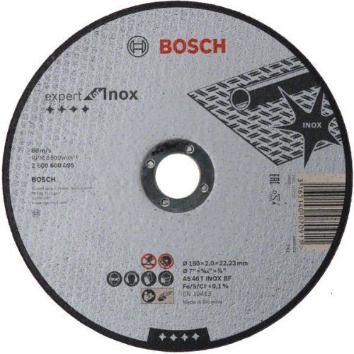  Expert for Inox Trennscheiben mit gerader Ausführung, 22,23-mm-Bohrung für große Winkelschleifer Bosch Trennscheibe gerade Expert for Inox, für große Winkelschleifer mit Spannmutter 12377275
