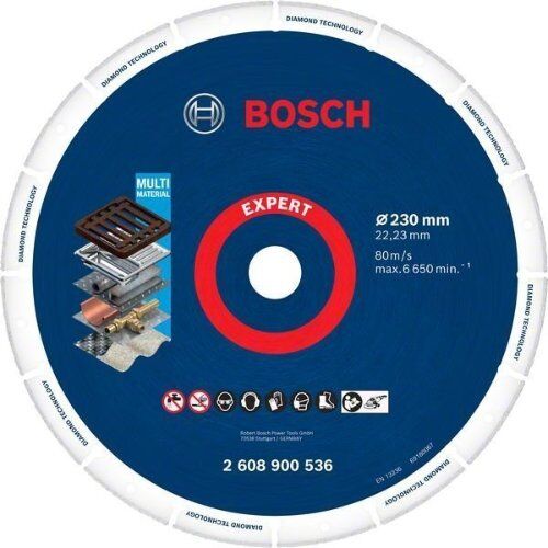  EXPERT Diamond Metal Wheel Große Trennscheiben Bosch EXPERT Diamond Metal Wheel Trennscheibe, 230 x 22,23 mm, für große Winkelschleifer mit Spannmutter 12377165