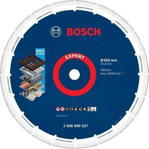  EXPERT Diamond Metal Wheel Große Trennscheiben Bosch EXPERT Diamond Metal Wheel Trennscheibe, 355 x 25,4 mm, für Benzinsägen 12377167