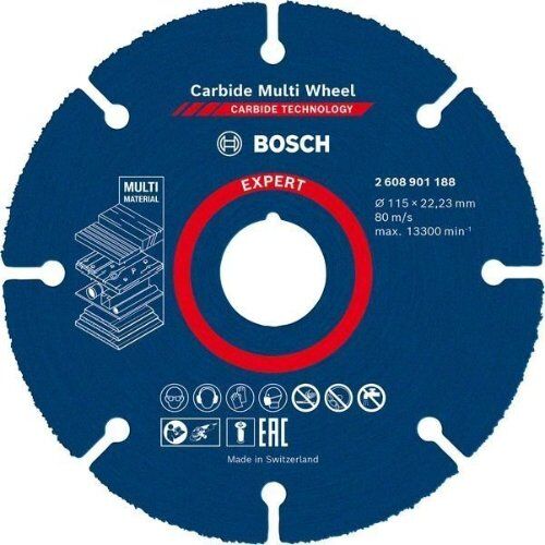  EXPERT Carbide Multi Wheel Trennscheiben Bosch EXPERT Carbide Multi Wheel Trennscheibe, 115 mm, 22,23 mm, für kleine Winkelschleifer 12377158