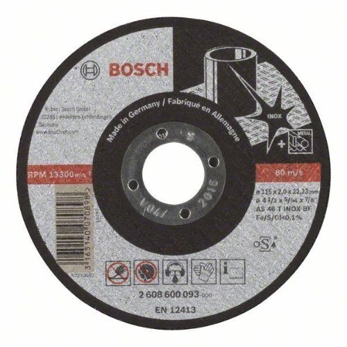  Expert for Inox Trennscheiben mit gerader Ausführung, 22,23-mm-Bohrung für kleine Winkelschleifer Bosch Trennscheibe gerade Expert for Inox, für kleine Winkelschleifer 12377271