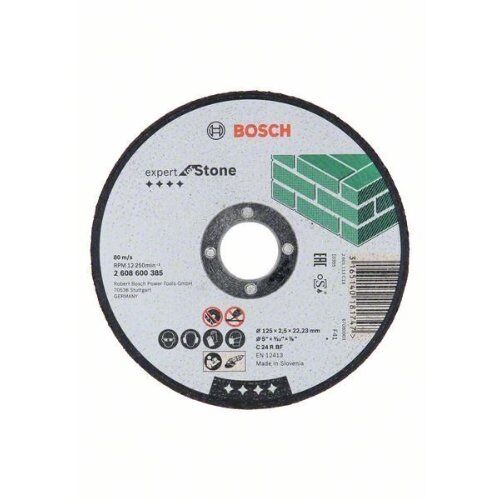  Expert for Stone Trennscheiben mit gerader Ausführung, 22,23-mm-Bohrung für kleine Winkelschleifer Bosch Trennscheibe gerade Expert for Stone, für kleine Winkelschleifer 12377308