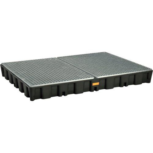  PE-Flächenschutzsysteme HD Cemo PE-Auffangwanne 250 HD m. Stahlgitterrost verzinkt, 160 x 120 x 18 cm 12383464