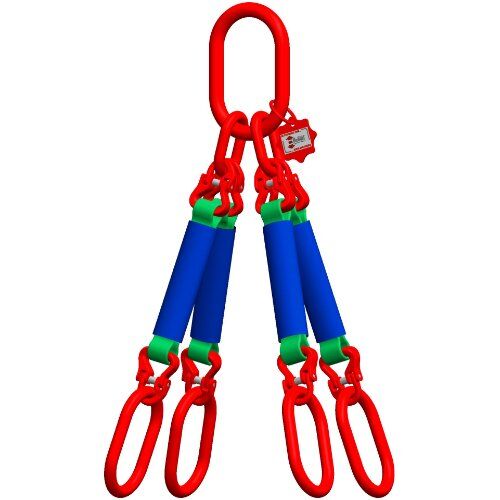  4-Strang mit Standard-Aufhängering McBULL® 4-Strang-Rundschlingengehänge, 1 Meter, 0-45° = 8400 kg/45-60°= 6000 kg, Typ8 12399502