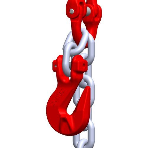  4-Strang-Kettengehänge, mit galvanisch verzinkter Kette Mehrpreise Mehrpreis je Verkürzungshaken mit Gabelkopf für McBULL® 4-Strang-Kettengehänge, GK8, galv. verz., 6 mm 12400192