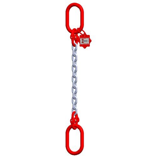 1-Strang-Kettengehänge, mit galvanisch verzinkter Kette mit Standard-Aufhängering McBULL® 1-Strang-Kettengehänge, GK8, galv. verz., 10 mm, 1 Meter, Typ8"GV" 12400578