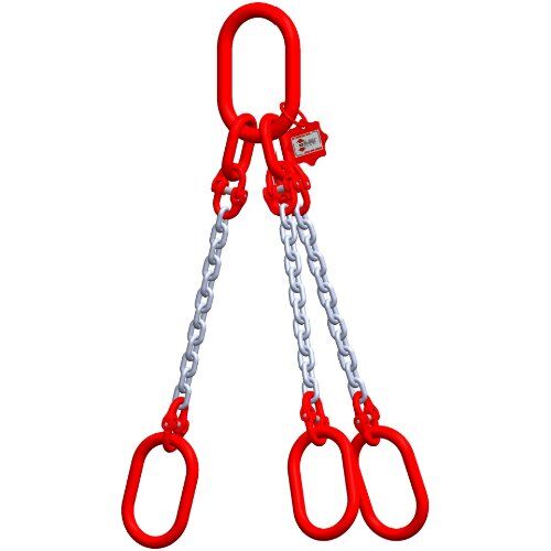  3-Strang-Kettengehänge, mit galvanisch verzinkter Kette mit Standard-Aufhängering McBULL® 3-Strang-Kettengehänge, GK8, galv. verz., 16 mm, 1 Meter, Typ8"GV" 12401001
