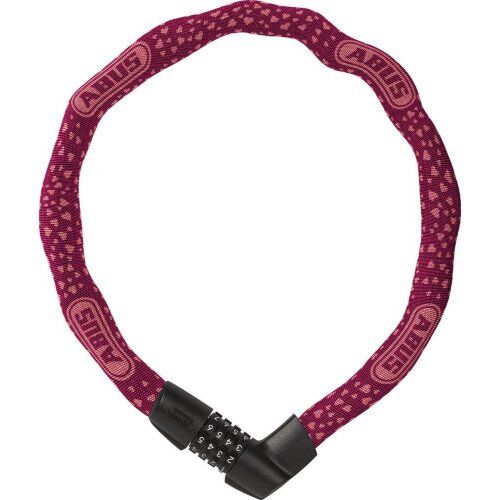  Schl. Ketten Kombi Fahrrad Abus Kettenschloss 1385/75 cherry heart 12354007