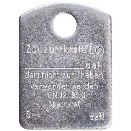  Güteklasse 8 Prüfanhänger Prüfanhänger für Zurrketten GK8+GK10 (ohne Ring) 12401481