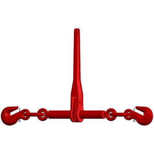  Ratschenlastpanner (mit Ausdrehsicherung) mit 2 Verkürzungshaken mit Sicherung, mit langem Hebel McBULL® Ratschenlastspanner(Verkürzungshaken, langer Hebel), GK8, 16 mm 12401474