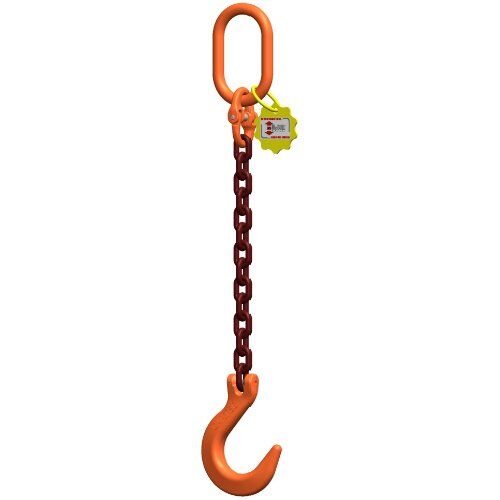  1-Strang-Kettengehänge, mit PAS-Kette mit Standard-Aufhängering McBULL® 1-Strang-Kettengehänge, GK10, PAS-Kette, 8 mm, 1 Meter, Typ3 12401760