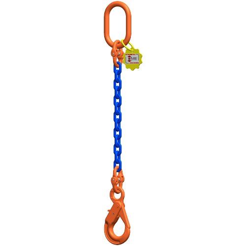  1-Strang-Kettengehänge, mit Sondergüte-Kette mit Sonder-Aufhängering (für Kranhaken DIN 15401 Nr. 25) McBULL® 1-Strang-Kettengehänge, GK10, Sondergüte-Kette, 8 mm, 1 Meter, Typ5K25 12401573