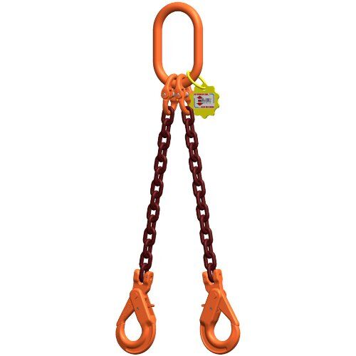  2-Strang-Kettengehänge, mit PAS-Kette mit Standard-Aufhängering McBULL® 2-Strang-Kettengehänge, GK10, PAS-Kette, 16 mm, 1 Meter, Typ2 12401996