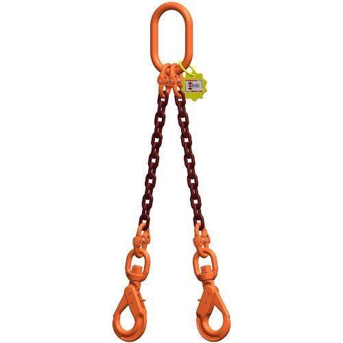 2-Strang-Kettengehänge, mit PAS-Kette mit Standard-Aufhängering McBULL® 2-Strang-Kettengehänge, GK10, PAS-Kette, 13 mm, 1 Meter, Typ7 12401993