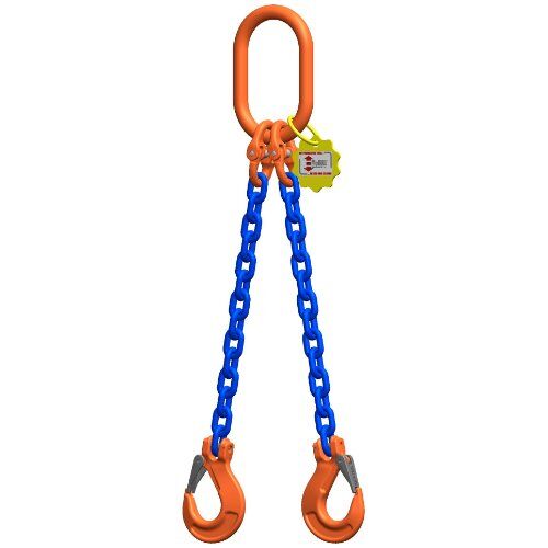  2-Strang-Kettengehänge, mit Sondergüte-Kette mit Standard-Aufhängering McBULL® 2-Strang-Kettengehänge, GK10, Sondergüte-Kette, 8 mm, 1 Meter, Typ1 12401862