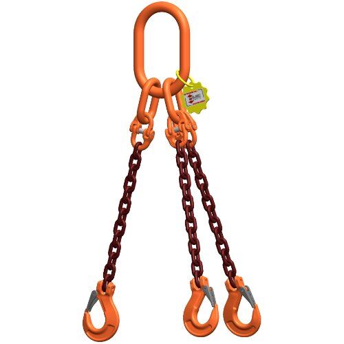  3-Strang-Kettengehänge, mit PAS-Kette mit Standard-Aufhängering McBULL® 3-Strang-Kettengehänge, GK10, PAS-Kette, 13 mm, 1 Meter, Typ1 12402272