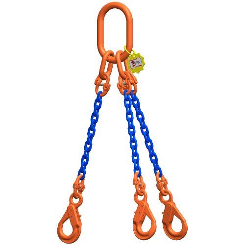  3-Strang-Kettengehänge, mit Sondergüte-Kette mit Standard-Aufhängering McBULL® 3-Strang-Kettengehänge, GK10, Sondergüte-Kette, 20 mm, 1 Meter, Typ5 12402174
