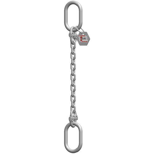  1-Strang-Kettengehänge mit Standard-Aufhängering McBULL® 1-Strang-Kettengehänge, GK6 (INOX), 10 mm, 1 Meter, Typ8 12402853