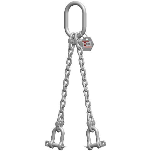  2-Strang-Kettengehänge mit Standard-Aufhängering McBULL® 2-Strang-Kettengehänge, GK6 (INOX), 13 mm, 1 Meter, Typ9 12402885