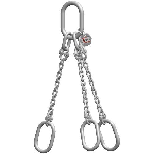  3-Strang-Kettengehänge mit Standard-Aufhängering McBULL® 3-Strang-Kettengehänge, GK6 (INOX), 8 mm, 1 Meter, Typ8 12402905