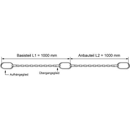  Pumpenketten, geschweißte und geprüfte Ausführung McBULL® Pumpenkette, GK6 (INOX), 4 mm, 1 Meter (L1) 12402955