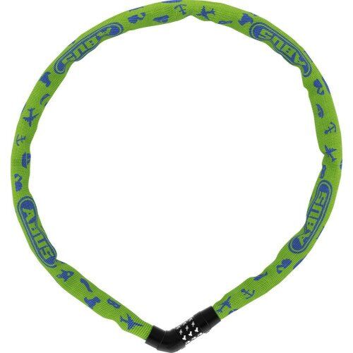  Schl. Ketten Kombi Fahrrad Abus Kettenschloss 4804C/75 lime SYMBOLS 12354006