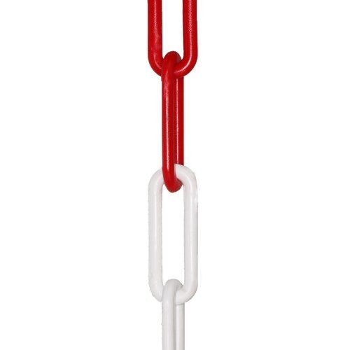  Kunststoffketten aus PE Kunststoffkette, 8 mm, rot-weiß, 25 m 12403583