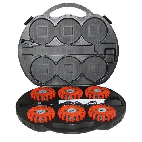  Arbeitsschutz Warnleuchten NESTLE LED Warnleuchten-Set, orange 6 x Warnleuchten im Koffer 12385290