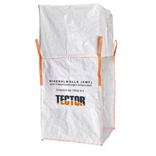  Big Bags TECTOR Bigbag Mineralwolle, 4 Hebeschlaufen, 90x90x120 cm, 1000 kg 12391941