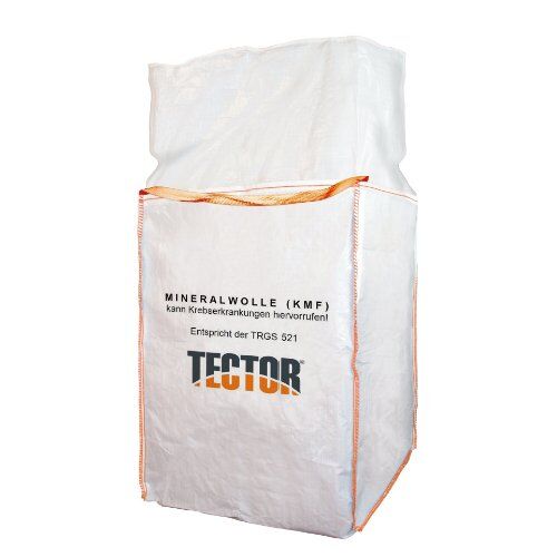  Big Bags TECTOR Bigbag Mineralwolle, 2 Hebeschlaufen, 90x90x120 cm, 970 kg 12391940