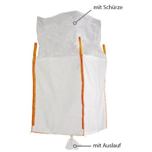  Bigbag mit Schürze TECTOR Bigbag mit Schürze + Auslauf, 90x90x165 cm, 1250 kg 12391928