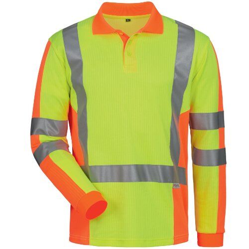  Oberteile Elysee *VEENDAM* UV- UND WARNSCHUTZ-LANGARM-POLO-SHIRT Gr.  3-XL (58/60) 12394501