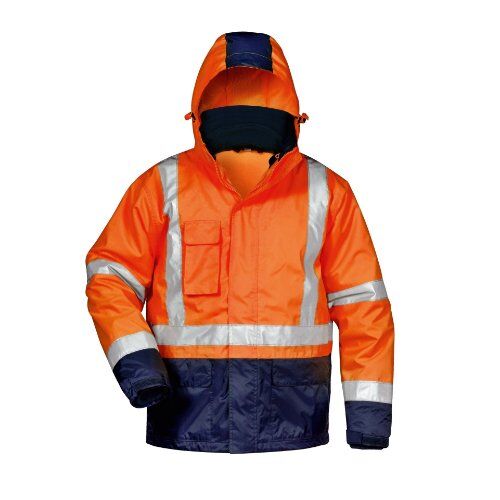  23503 UDO 3-IN-1 Warnschutzjacke Safestyle *UDO* 3IN1 WARNSCHUTZJACKE ORANGE/MARINE Gr. 5-XXXL (70/72) 12393432