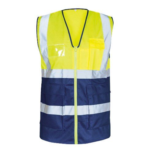  Bekleidung Westen Safestyle *BERTHEL* WARNSCHUTZWESTE GELB/MARINE Gr.  1-M (50/52) 12394600