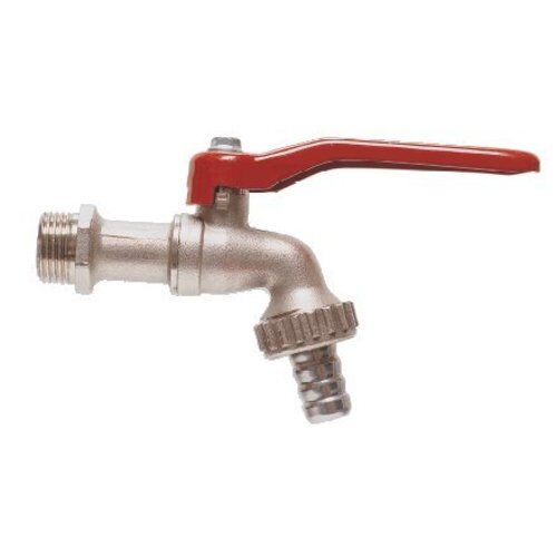  Wasserarmaturen und Zubehör Weiteres Zubehör EVERTEC KUGELAUSLAUFVENTIL, MESSING, VERNICKELT Gr.  3/4' 12392225