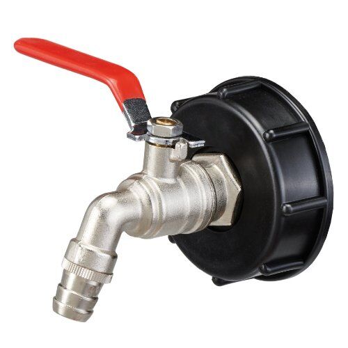  Schraubkupplungen und Zubehör EVERTEC IBC ADAPTER S60x6 MIT KUGELAUSLAUFVENTIL 3/4' 12392208