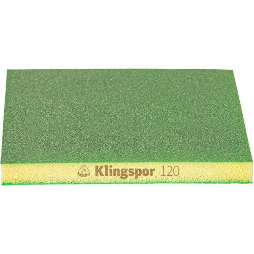  KLINGSPOR Schleifschwamm SW 501 Korund SW 501 TR Schleifschwämme Korund, 96 x 123 x 12,5 mm Korn 120 12460192