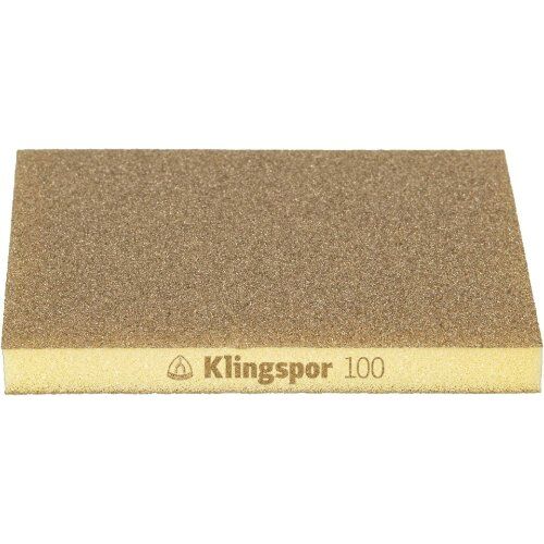  KLINGSPOR Schleifschwamm SW 501 Korund SW 501 TR Schleifschwämme Korund, 96 x 123 x 12,5 mm Korn 100 12460193
