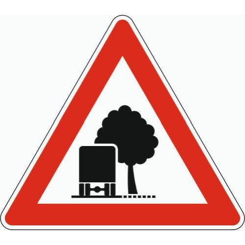  Gefahrenzeichen Verkehrszeichen 101-54 unzureichendes Lichtraumprofil, SL 630 mm, Alu 2 mm, RA2 12357180