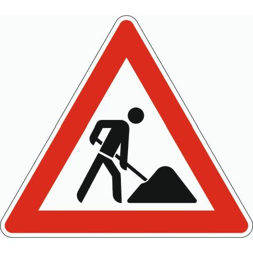  Verkehrsschilder und Straßenschilder ADCO Verkehrszeichen 123 Arbeitsstelle, SL 900 mm, Alu 2 mm, RA2 12355887